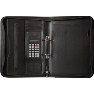 SPIRAX ZIPPERED COMPENDIUM A4 2 Ring Black