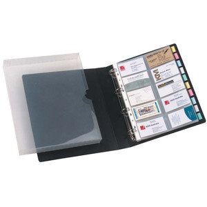 MARBIG BUSINESS CARD BOOK & CASE 500 Capacity