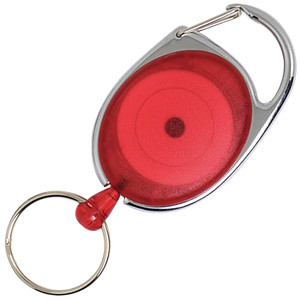 REXEL SNAP LOCK RETRACTABLE KEY HOLDER Red