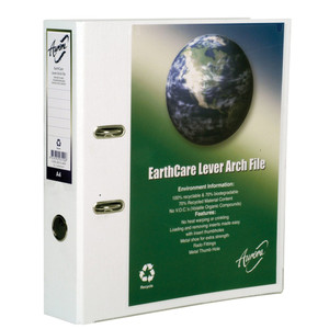 EARTHCARE INSERT LEVER ARCH FILE 100% RECYCLABLE A4 White