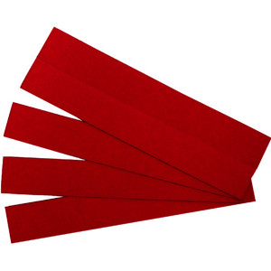 QUARTET MAGNETIC STRIPS Red, Pk25