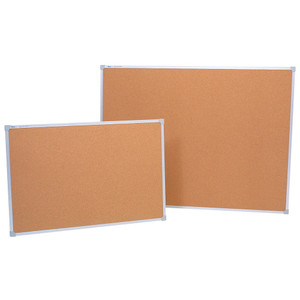 PENRITE CORK BULLETIN BOARD ALUMINIUM FRAME 900x600mm