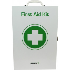 OPERATOR TOUGH FIRST AID KIT 1-50 EMPLOYEES Metal Wall Mount Cabinet