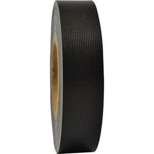 RAINBOW STRIPPING ROLL RIBBED 25mmx30m Black