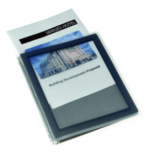 FLEXI VIEW PRESENTATION BINDER A4 2 Ring 100Shts Navy