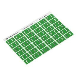 AVERY ALPHABETICAL 'F' SIDE TAB COLOUR CODING LABELS 25 x 38 mm, 180/Pack