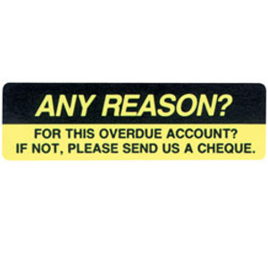 AVERY ACCOUNT REMINDER LABELS - PRINTED Any Reason DMR1964R5 19x64mm (Pack of 125)