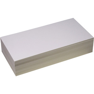 Quill Flash Cards Blank 300gsm 103 x 203mm - White, Pack of 100 (12820)