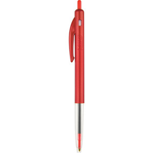 BIC CLIC M10 BALLPOINT PEN Medium Red, Bx10