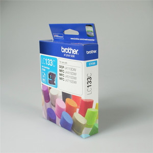 BROTHER LC-133C ORIGINAL CYAN INK CARTRIDGE 600PG Suits DCPJ4110DW / MFCJ4410DW / MFCJ4510DW / MFCJ4710DW