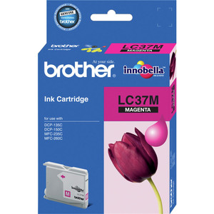 BROTHER LC-37M ORIGINALMAGENTA INK CARTRIDGE 300PGS Suits DCP135C / 150C / 260C / 235C