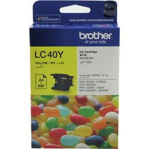 BROTHER LC-40Y ORIGINAL YELLOW INK CARTRIDGE Suits DCPJ525W / J725DW / J925DW / MFCJ432W
