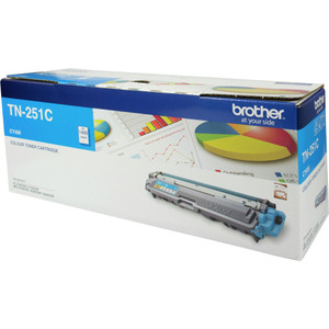 BROTHER TN-251C ORIGINAL CYAN TONER CARTRIDGE 1.4K Suits HL3150CDN / HL3170CDW / MFC9140CDN / MFC9330CDW / MFC9340CDW / DCP9015CDW