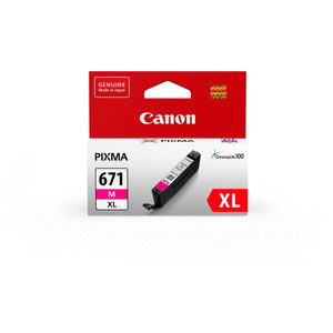 CANON CLI671XLM INK CARTRIDGE MAGENTA XL Suits Canon Pixma MG5760 / MG5765 / MG6860 / MG6865 / MG6866 / MG7760 / TS5060 / TS6060 / TS8060 / TS9060 / MG7766