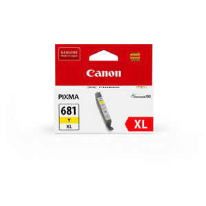 CANON CLI681XL YELLOW INK CARTRIDGE - 515 PAGES Suits CANON PIXMA TR7560 / CANON PIXMA TR8560 / CANON PIXMA TS6160 / CANON PIXMA TS8160 / CANON PIXMA TS9160