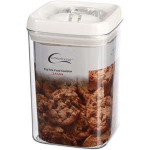 Connoisseur Flip-Tite Canister Square 3.4Lt, Each