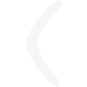 ZART CARDBOARD BOOMERANGS Two Sizes White Pack of 60
