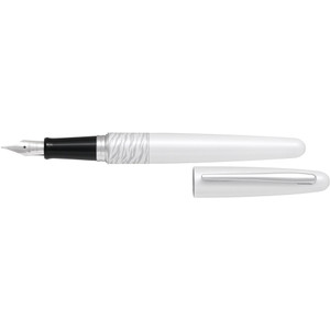 PILOT MR FOUNTAIN PEN MR2 White Tiger White Barrel Medium Black Ink
