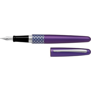 PILOT MR FOUNTAIN PEN MR3 Ellipse Violet Barrel Medium Black Ink