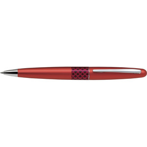 PILOT MR BALLPOINT PEN MR3 Wave Metallic Red Barrel Medium Black Ink