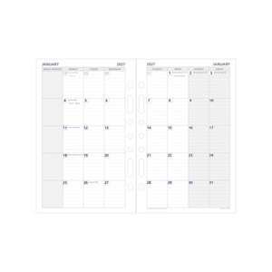 DEBDEN DAYPLANNER PERSONAL EDITION REFILLS - 6 RING Daily Dated (1 year) (Pre-Order Now for 2027) ** ETA 30/9/2026 **
