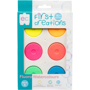 FLUORO WATERCOLOURS SET OF 6