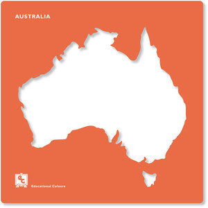 EC STENCIL Australian States 210x210mm Set of 8
