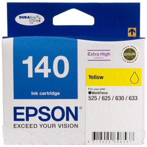 EPSON 140 ORIGINAL YELLOW EXTRA HIGH YIELD INK CARTRIDGE Suits Workforce 525 / 625 / 630 / 633 / 840 / 60