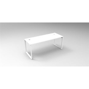 RAPID INFINITY LOOP END LEG Workstation White 1200x700mm 1 Person Singleside No Screen