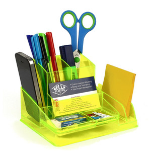 ITALPLAST DESK ORGANISER Neon Yellow