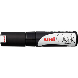 UNI LIQUID CHALK MARKER 8mm Chisel Tip Black