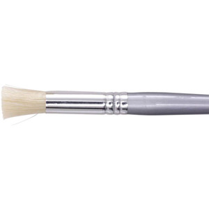 Jasart Hog Bristle Stencil Brush Size 6 Pack of 6