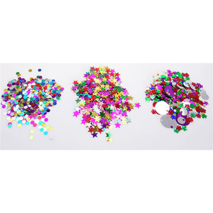 SEQUINS VALUE PACK ASSORTED SHAPES & COLOURS 25GM