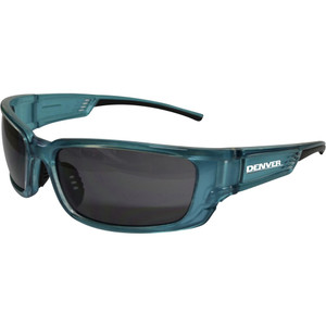 MAXISAFE DENVER SAFETY GLASSES Smoke Lens with Blue Frame