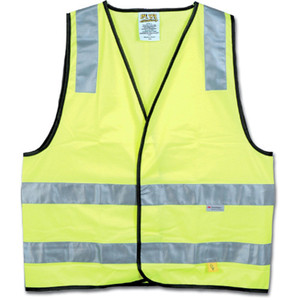 Maxisafe Hi-Vis Safety Vest Day Night Yellow, XL Class D/N