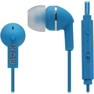 Moki Noise Isolation Earphones ACC HCBMB Controller Blue