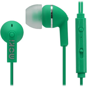 Moki Noise Isolation Earphones ACC HCBMG Controller Green