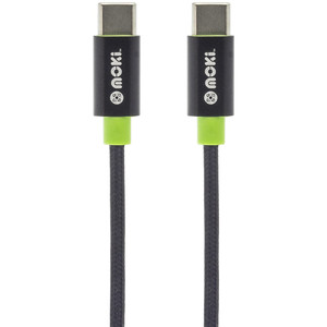 Moki Type-C to MicroUSB SynCharge Cable Braided Silver