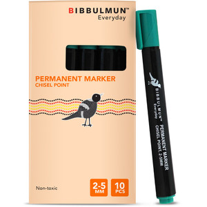 BIBBULMUN PERMANENT MARKER Chisel Green