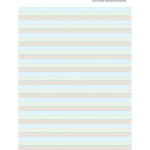 WRITER PREMIUM RULED PAD A4 50 sheet Ground/Grass/Sky 24mm Dotted Thirds