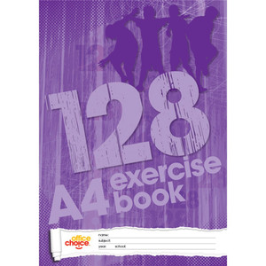 OFFICE CHOICE EXERCISE BOOK A4 128pg ** While Stocks Last **
