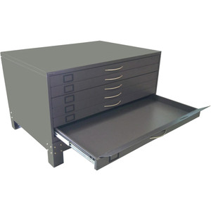 STEELCO PLAN CABINET 6 Drawer Graphite Ripple