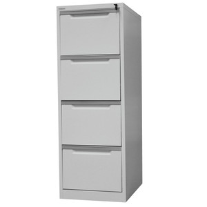 STEELCO FILING CABINET 4 Drawer Silver Grey