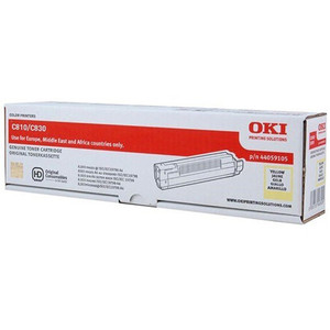 OKI C810 TONER CARTRIDGE 44059133 8,000 PG YELLOW
