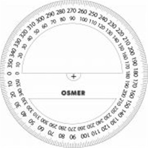 OSMER 360 DEGREE PROTRACTOR 10cm
