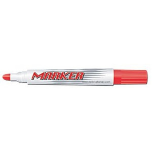 DELI BULLET POINT PERMANENT MARKERS Red Pk12