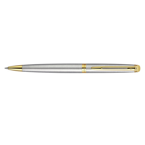 WATERMAN HEMISPHERE BALL PEN Stainless Steel Gold Trim