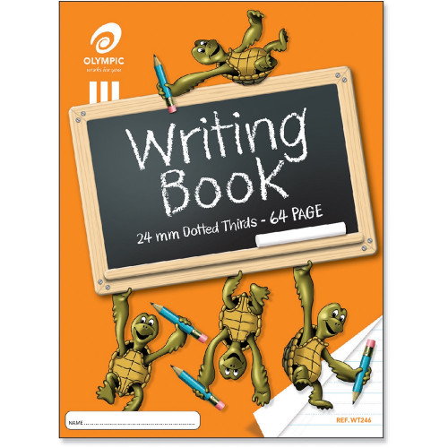 Olympic Writing Book WT249 335 x 240mm 64 Page 24mm Turtle Dotted Thirds (140847)