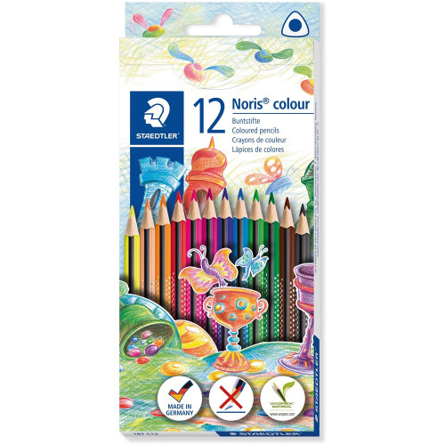 STAEDTLER NORIS CLUB Triangular Colour Pencils Assorted Pack of 12
