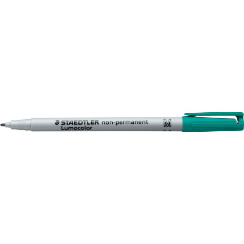 Staedtler 315 Lumocolor Pens Non-Permanent 1.0mm Medium - Green, Box of 10